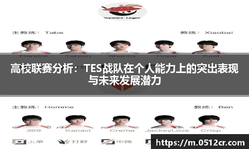 高校联赛分析：TES战队在个人能力上的突出表现与未来发展潜力